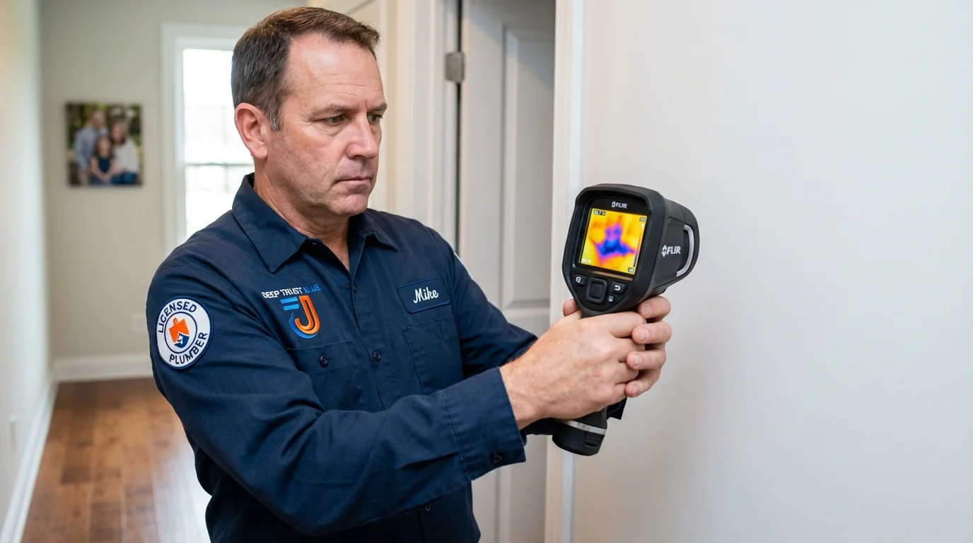 Thermal imaging leak detection by Johns Plumbing LLC in Fountain Inn